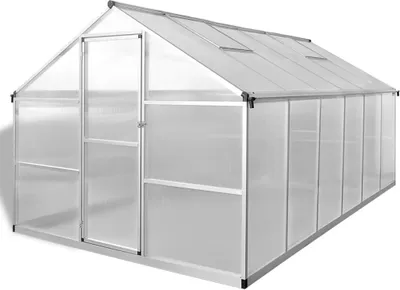 Produktbild von vidaXL Skleník se základy vyztužený hliníkem 9,025 m²