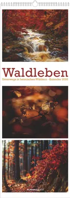 Produktbild von Waldleben Triplets 2026 Streifenkal. XXL/Hochformat 25x69