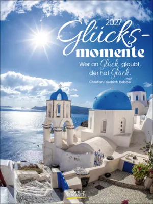 Produktbild von Wochenkalender Glücksmomente 2027, Deutsch, 24 x 32 cm, mit Fotos und Zitaten