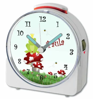 Produktbild von Kinder Wecker Motiv Froschkönig Kinderwecker weiß