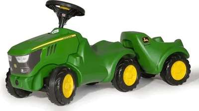 Produktbild von Rolly Toys Babyrutscher Minitrac John Deere 6150R + Anhänger rollyMinitrac