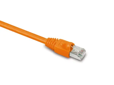 Produktbild von RJ45 Patchkabel m. CAT 7 Rohkabel PIMF orange 2m