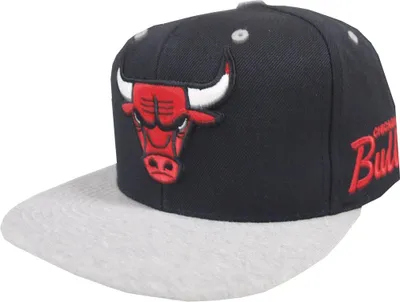 Produktbild von Mitchell & Ness Chicago Bulls HUD101 2 Tone Heather Grey Snapback Cap NBA Kappe Basecap