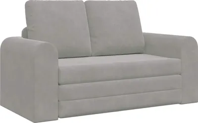 Produktbild von vidaXL Schlafsofa 60cm Hellgrau Samt