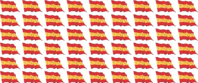 Produktbild von Mini Aufkleber Set - Pack wehend - 20x12mm - selbstklebender Sticker - Spanien - Flagge / Banner / Standarte fürs Auto, Büro, zu Hause und die Schule - 54 Stück