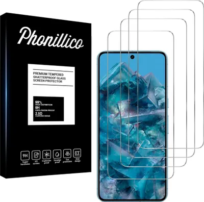 Immagine prodotto di Vetro temperato per Google Pixel 8 PRO [4 pezzi] Pellicola protettiva antigraffio resistente Phonillico®