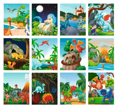 Produktbild von Ursus Kratzelbuch Drachen & Dinos, Kratzbilder, 21 x 26 cm, bunt