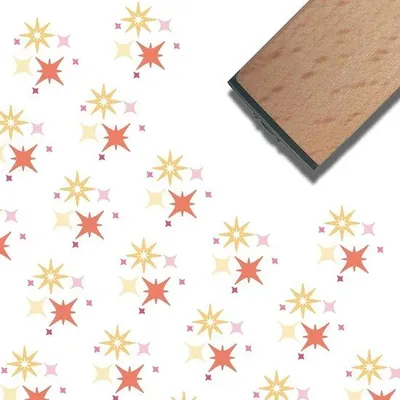 Image de Tampon en forme d'étoile de 0,6 pouce pour les projets de bricolage créatifs et les arts du papier
