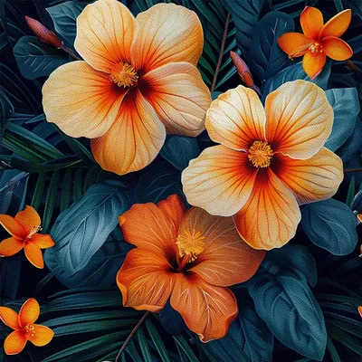 Productafbeelding van Buitenkussens Oxford - Motief: Bloemen I DX5554