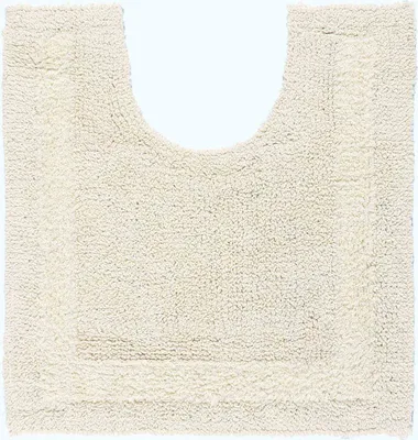 Produktbild von HOMESCAPES WC-Vorleger creme 50x55 cm aus 100% Baumwolle