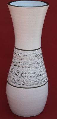 BODENVASE 50cm groß Keramik - Modell Beleza Weiss