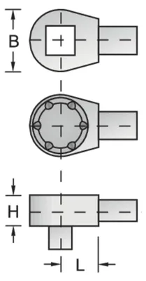 Produktbild von GEDORE 7412-00 Einsteckumschaltknarre 1/4", 9x12, 7672710