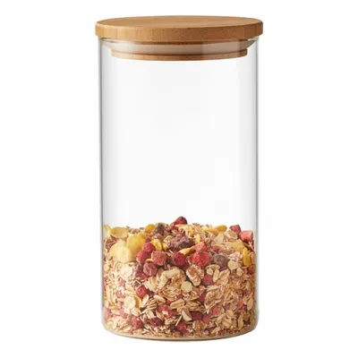 Produktbild von Montana 057221, Behälter, Rund, 1 l, Transparent, Glas, 1 Stück(e)