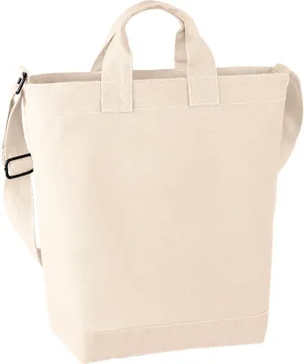Immagine prodotto di BagBase BG673 | Borsa a tracolla in tela da giorno | 38 x 40 x 14 cm - Colore: Naturale - Dimensioni: 38 x 40 x 14 cm