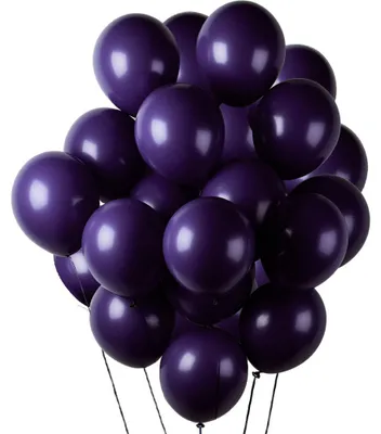 Produktbild von Violette Ballons, 100 Stück. Für den 18. Geburtstag, Hochzeit, Girlande. Durchmesser: 36 cm
