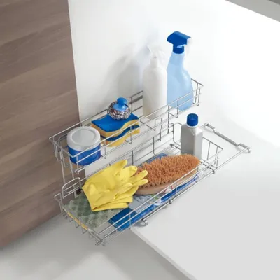 Produktbild von Metaltex spülschrankregal ausziehbar - smart kitchen - Grau - Ausziehbar | Selbstklebend