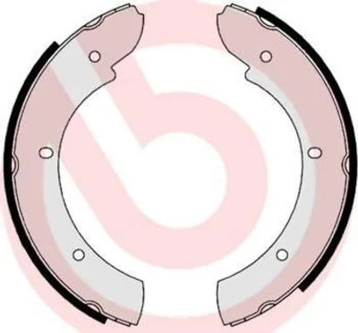 Produktbild von BREMBO Bremsbackensatz Trommelbremse Hinten für LAND ROVER Range Rover I 254mm S 44 505