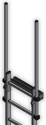 Produktbild von Hailo Ausstiegsholmbügel gerade für Steigleitern Typ STO, 40x20mm aus Stahl verzinkt