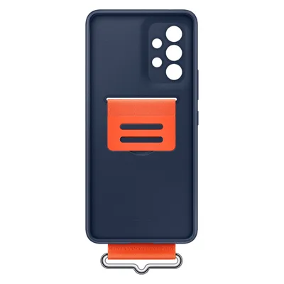 Image de SAMSUNG EF-GA536TN - Coque Silicone avec lanière Navy A53 5G