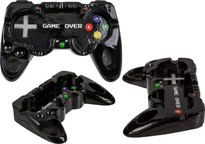 Produktbild von Aschenbecher aus Polyresin in Form eines Gamecontrollers für Gamer