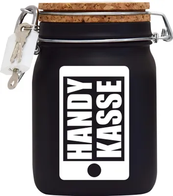 Produktbild von Spardose Geld Geschenk Ideen Handy Kasse Schwarz Größe L 1 Liter