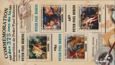 Produktbild von Briefmarken Zentralafrikanische Republik 2015 Mi 5700-5703 Kleinbogen (kompl. Ausgabe) postfrisch Peter Paul Rubens