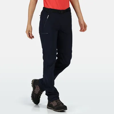 Produktbild von Regatta Outdoorhose Damen XERT Stretch Z/O Trousers III Kurzgröße, Farbe:Grau, Größe:20