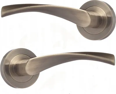 Two door handles are shown against a white background.
