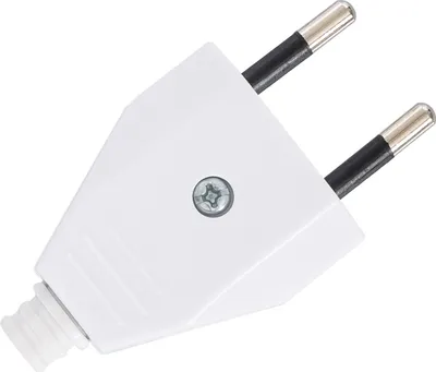 Produktbild von Schuko-Stecker Typ F Europäisch Weiß