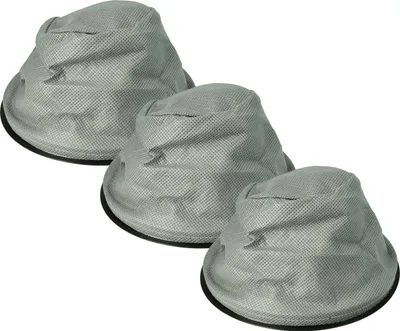 Produktbild von vhbw 3x Sackfilter Ersatz für 5900779934764 für Kaminsauger, Aschesauger - Ersatz-Filter, Abwaschbar Schwarz Grau