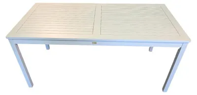 Produktbild von Gartentisch Allborg 165x80cm weiß gewischt