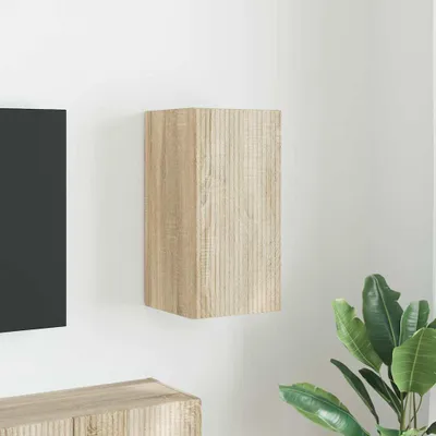 Produktbild von "Schlussverkauf" TV-Wandschrank moderne - Wand Hängeboard - für das Wohnzimmer - Sonoma 30x31x60 cm Holzwerkstoff  C14676