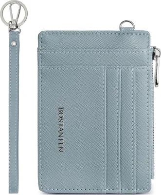 Produktbild von Geldbörse Damen Klein, Kunstleder Kreditkartenetui RFID Schutz Geldbeutel Kartenetui mit Münzfach, Mini Frauen Portemonnaie Kartenhalter Slim Wallet
