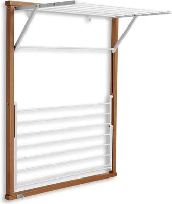 Image de Arredamenti Radiateur-séchoir à linge en bois massif 69 x 89 x 45 cm