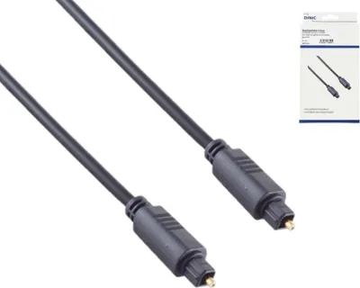 Produktbild von DINIC MM-TT-1-4MM-KB, 1 m, Toslink, Toslink