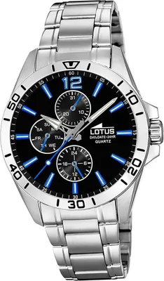 Image de Lotus en acier inoxydable pour hommes montre bracelet argent Fashion multifonction D2UL18812/4