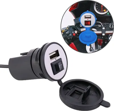 Obrázek produktu pro Univerzální USB motocyklu Nabíjení telefonu rychlé nabíjení, náhodná barevná dodávka