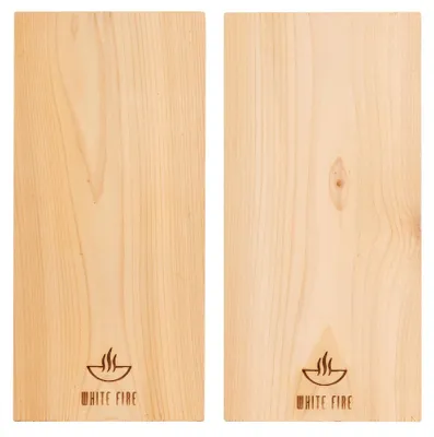 Imagen del producto de Juego de 2 tablas para ahumado de cedro, de 30 x 14 x 1 cm