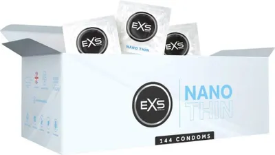 Zdjęcie produktu dla EXS Nano Thin prezerwatywy ultracienkie 144 sztuki opakowanie zbiorcze