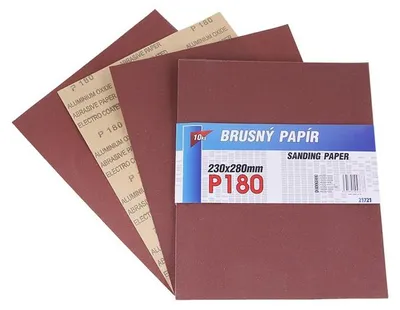 Immagine prodotto di carta abrasiva 230x280 mm P180 10 pezzi