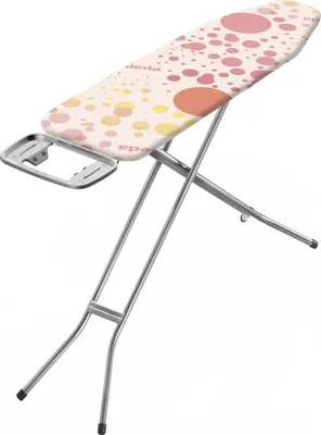 Produktbild von Vileda Bügelbrett Star 120x38 cm mit Bügeleisenablage, Kindersicherung, für Dampfbügeleisen