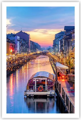 Produktbild von Poster - Poster ohne Rahmen - Kanal Grande Abend - 61x91,5 cm - Wand Bild - Wanddeko - Wandbilder - Kunstposter - Wandposter - Bilder - Kunstdruck - Wanddekoration - Wandbild - P2XPA61x91-4331