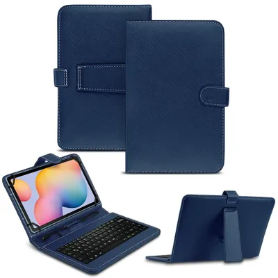 Produktbild von Tastatur Tasche für Samsung Galaxy Tab A7 10,4 Keyboard USB QWERTZ SchutzhülleFarben:Blau