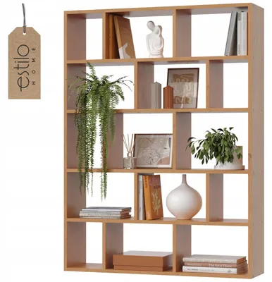 Image de Étagère murale Erle – Étagère suspendue en MDF – Bibliothèque pour le salon, la chambre à coucher ou la cuisine