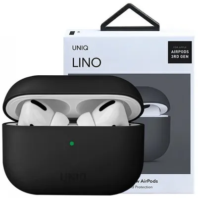 Produktbild von UNIQ Lino - Tasche fr Apple AirPods Pro (schwarz)
