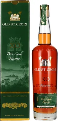 Produktbild von Old St. Croix A.H. Riise X.O. Reserve Port Cask Superior Spirit Drink 45% Vol. 0,7l in Geschenkbox