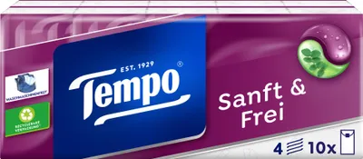 Produktbild von Tempo sanft & frei Tücher 10X9 St