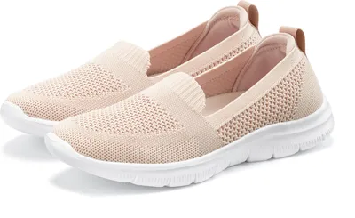 Produktbild von LASCANA Slipper Halbschuh, Sneaker, Slip-On-Sneaker, apricot Größe 40