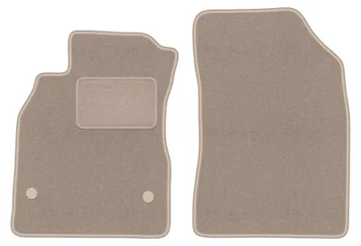Productafbeelding van Velours voormatten voor Renault Fluence 2009-2016 (sedan) – 2-delig, beige, op maat – Wielganizator LUX