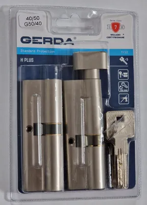 Produktbild von Gerda H Plus Schließzylinder Set Nickel 50/40 + 40/50